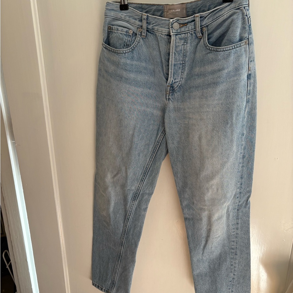 Everlane Blue Straight Leg Jeans Classic Style